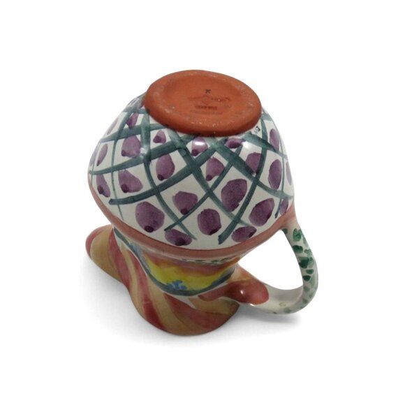 MACKENZIE-CHILDS Creamer Pitcher Ceramic Keukenhof 1997 Vintage 5" - Picture 5 of 11